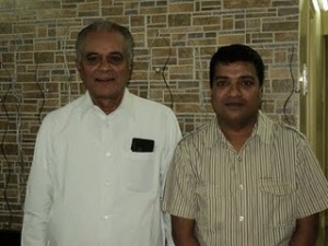 Rahul with Dr. S B Mujumdar